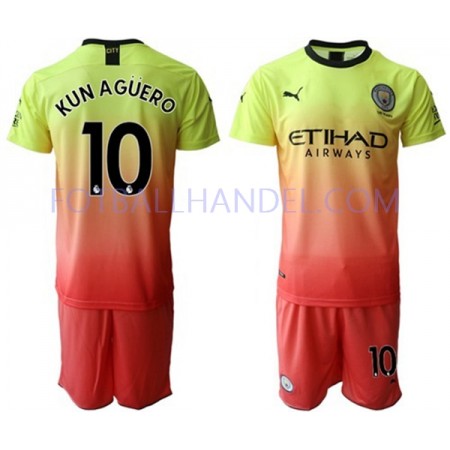 Barn Fotballdrakter Manchester City Kun Agüero 10 Tredje 2019-20 Kortermet